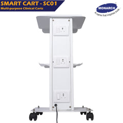 Smart Cart SC-01 Medical Roller Trolley Cart | Multi Purpose Medical Trolley with Tray with Wheel, (Load Upto 60KG), Trolley for Beauty or Medical Equipment, Dental Trolley, Salon Trolley